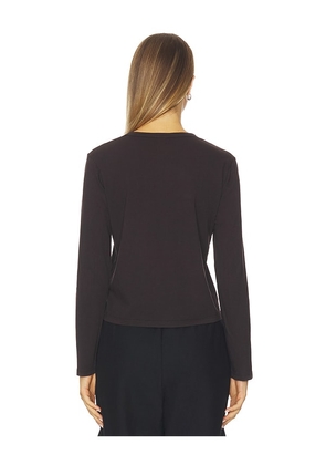 LESET Margo Long Sleeve in Chocolate. Size S. Also in XS.