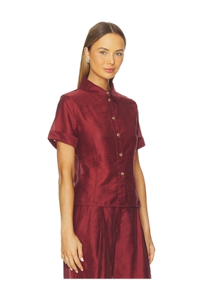L'Academie Liya Top in Red. Size S. Also in XXS, XS, M, XL.