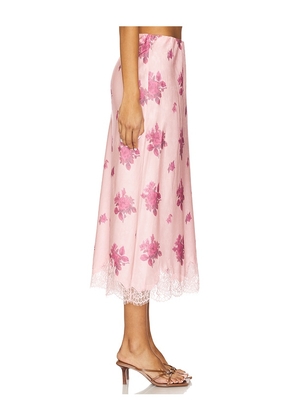 LoveShackFancy Malina Skirt in Pink. Size M. Also in XS, S, XL.