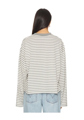 LIONESS Bloom Long Sleeve Top in Grey. Size M. Also in S, XXS, XS, L, XL, XXL.