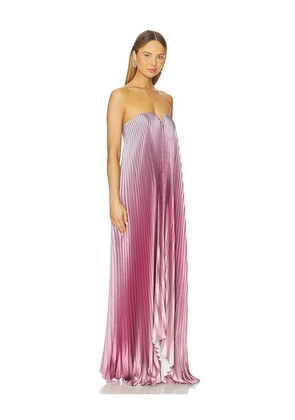 L'IDEE Black Tie Gown in Pink. Size 6/XS. Also in 10/M, 12/L.
