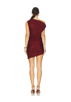Lovers and Friends Trina Off The Shoulder Mini Dress in Wine. Size M. Also in XS, XXS, S.