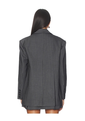 MADISON THE LABEL Collins Blazer in Grey. Size M. Also in XS, S, L.