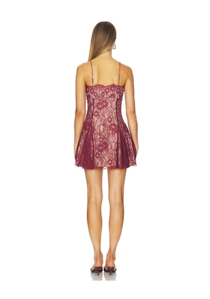 MAJORELLE Tracy Mini Dress in Burgundy. Size M. Also in XL.