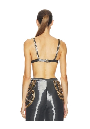 LA FUORI Clara Amber Top in Grey. Size M. Also in XS, S, L.