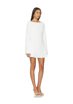 Lovers and Friends Kaila Sequin Mini Dress in White. Size S. Also in XS, XXS.