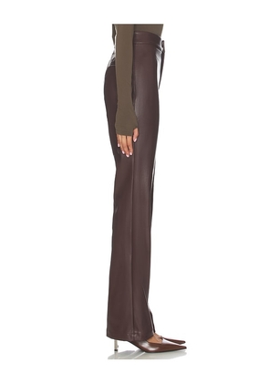 Lovers and Friends Jordan Faux Leather Pant in Brown. Size M. Also in L, S, XL, XS, XXS.