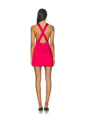 MORE TO COME Eliza Mini Dress in Red. Size L. Also in XXS, XS, S, M, XL.