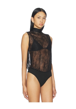 MORE TO COME Avia Tie Bodysuit in Black. Size M. Also in XS, XXS.