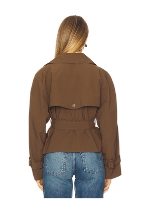 LAMARQUE x REVOLVE Quinn Trenchcoat in Brown. Size M. Also in XS, S, L.