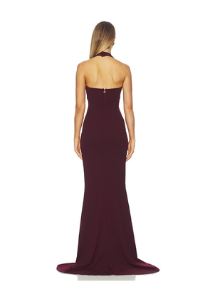 Nookie Boulevard Gown in Wine. Size M. Also in XS, S, L, XL.