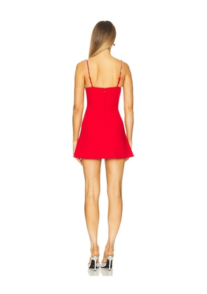 MAJORELLE Blaire Mini Dress in Red. Size L. Also in XS, S, M.