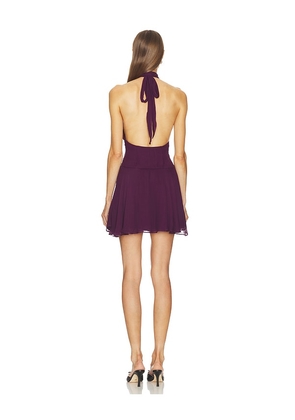 LOBA Audrey Mini Dress in Purple. Size M. Also in XS, S, L, XL.