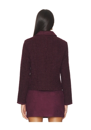 Line & Dot Charli Jacket in Burgundy. Size M. Also in S, L.