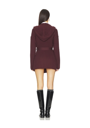 Lovers and Friends Sariah Wrap Cardigan in Burgundy. Size M. Also in S, XS.