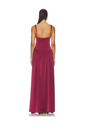 Katie May Stimulus Gown in Burgundy. Size M. Also in XS, S, L, XL.