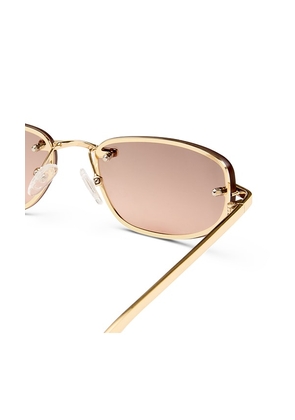 Le Specs Bubbles Sunglasses in Metallic Gold.