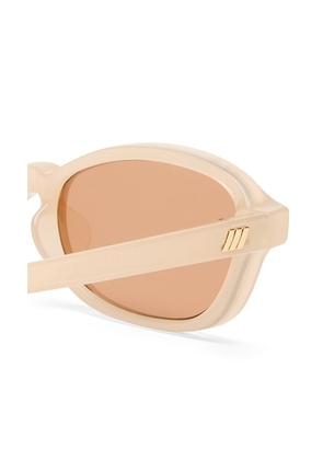 Le Specs Honey Pot Sunglasses in Nude.