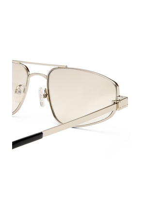 Le Specs Treasure Sunglasses in Metallic Silver.