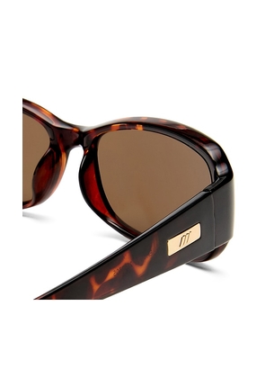 Le Specs Gigglemug Sunglasses in Brown.