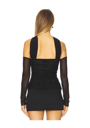 MAJORELLE Alina Top in Black. Size M. Also in XS, XXS, S, L, XL.