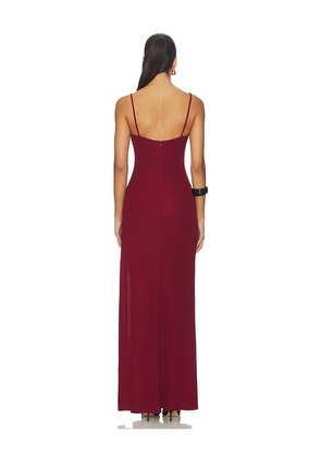 NBD Mirabel Maxi Dress in Burgundy. Size M. Also in L, S, XS, XXS.