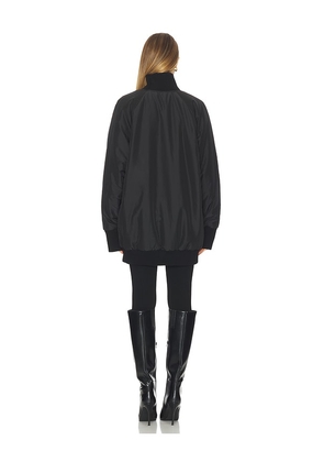 Norma Kamali Oversized Turtleneck Bomber Jacket Above The Knee in Black. Size M. Also in S, XS.