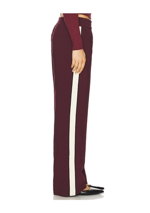 MADISON THE LABEL Brianna Pant in Burgundy. Size S. Also in M, XL.