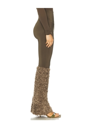 Norma Kamali Curly Spat Legging in Beige. Size M. Also in XS.