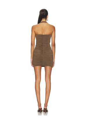 Lovers and Friends Tamara Mini Dress in Brown. Size M. Also in S, XL.