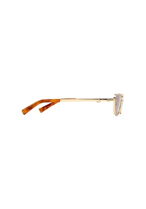 Luv Lou The Brooklyn Sunglasses in Metallic Gold.