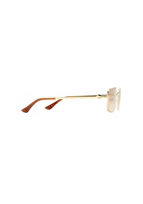Luv Lou The Rocky Sunglasses in Metallic Gold.