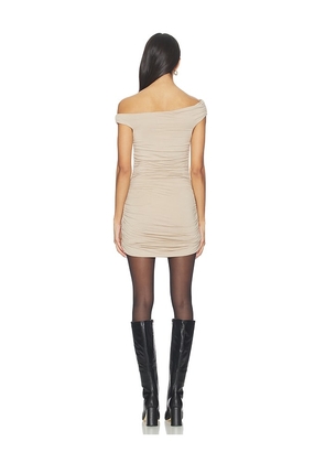 Lovers and Friends Rhea Mini Dress in Tan. Size M. Also in L, S, XL, XS, XXS.