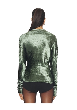 Lapointe Velvet Dolman Top in Green. Size L. Also in S.