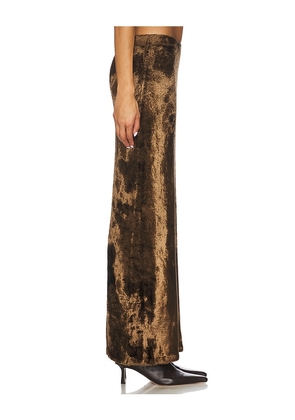 Lapointe Velvet Skirt in Brown. Size M. Also in S, XL.