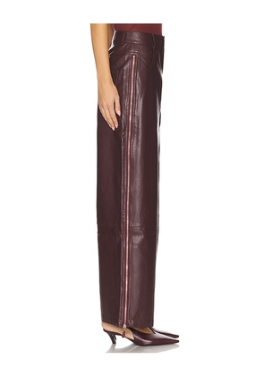 OSIS STUDIO Norma Pant in Burgundy. Size S. Also in XS, L.
