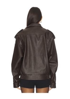 Nakedvice The Rori Jacket in Brown. Size M. Also in L, XL.