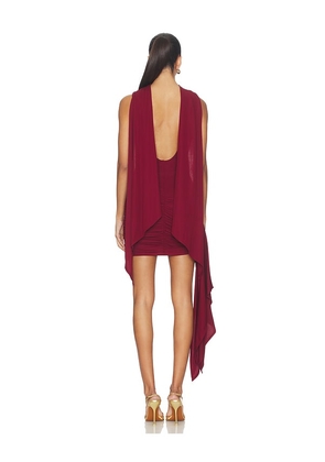 NBD Yuval Mini Dress in Burgundy. Size M. Also in L, XL.