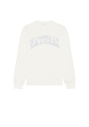 Museum of Peace and Quiet Outline Long Sleeve Shirt in White. Size M. Also in XS, L.