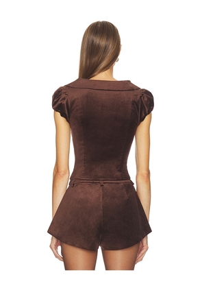 LOBA Cherie Top in Brown. Size S. Also in M.