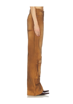 MSGM Overdyed Spray Pant in Beige. Size 40. Also in 38, 42, 44.