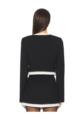 LoveShackFancy Ralphette Jacket in Black. Size 10. Also in 4, 0, 2, 6, 8, 12.