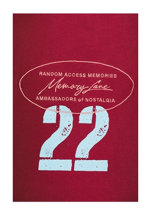 Memory Lane Stencil Logo Sweatpants in Burgundy. Size M. Also in S, L.
