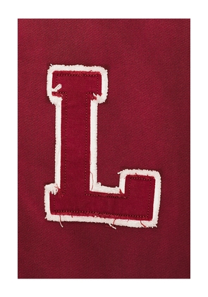 Memory Lane Initial Full Zip Hoodie in Burgundy. Size M. Also in L.