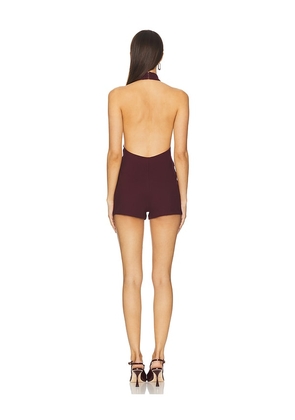 NBD The Jarrah Romper in Wine. Size M. Also in XS, S, L.