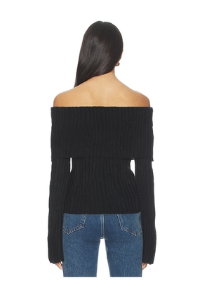 MORE TO COME Ingrid Off Shoulder Sweater in Black. Size M. Also in XS, S, L.