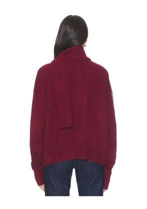 MORE TO COME Mishka Scarf Sweater in Burgundy. Size M. Also in XS, S, L.