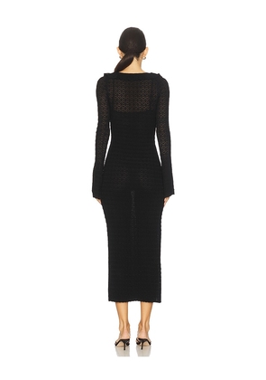 LoveShackFancy Tawnie Dress in Black. Size M. Also in XS.