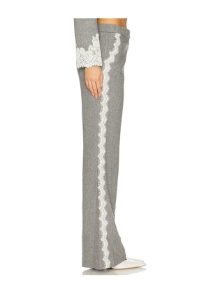 LoveShackFancy Oriaith Pant in Grey. Size 10. Also in 4, 8, 12.
