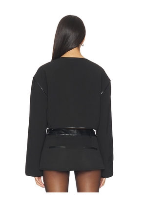 LIONESS Twilight Crop Jacket in Black. Size M. Also in XS, S, L, XL.